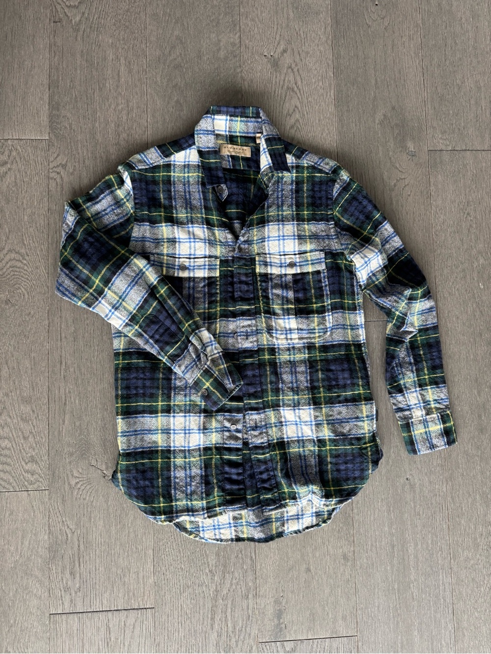 Burberry vintage Plaid wool shirt